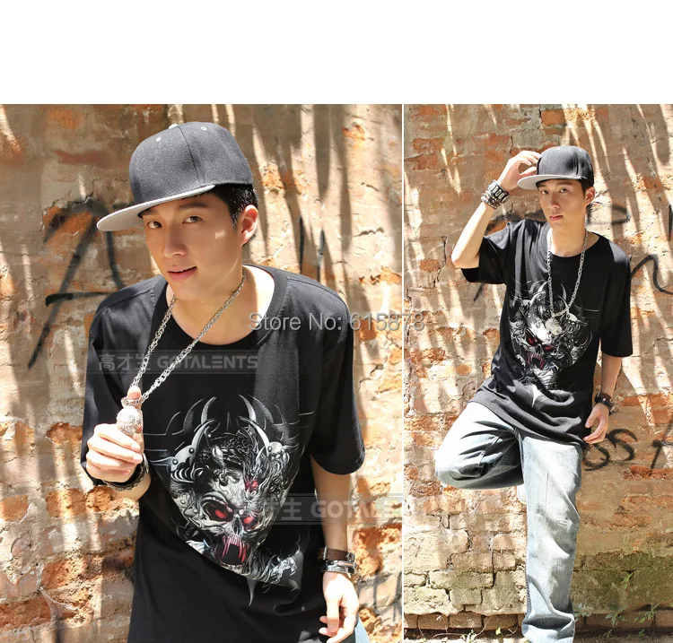 Classic 2 Tones Plain Snapback Hats 04.jpg