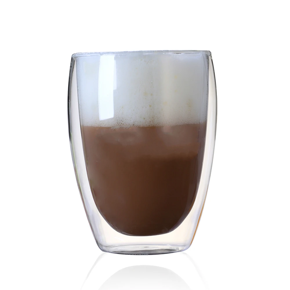 Double Wall Glass Cup 1 Pcs Heat-resistant Beer Glass Coffee Cup Handmade Creative Beer Mug Tea Mugs Transparent Drinkware