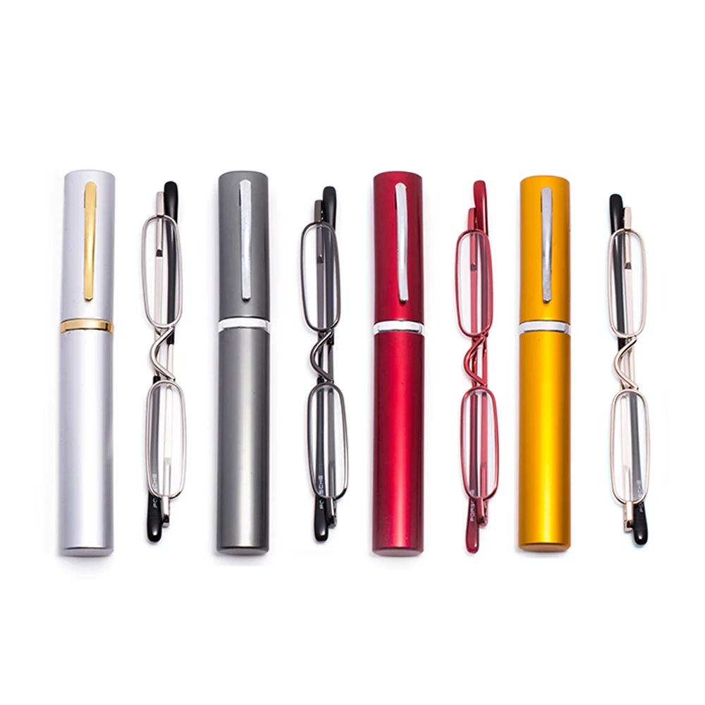 

Metal Frame Rimmed Slim Women Men Reading Glasses Glass Lens Presbyopic Eyeglasses Mini Ultralight +1 +1.5+2.0+2.5+3.0+3.5 +4.0