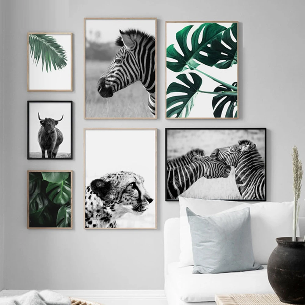 

Leopard Zebra Cow Palm Leaf 5d diamond embroidery animal diamond painting cross stitch mosaic diamond picture of rhinestones kit