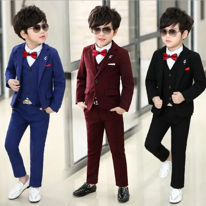 Комплекты детской одежды, костюм для мальчиков, официальный комплект из костюм для мальчика праздничный