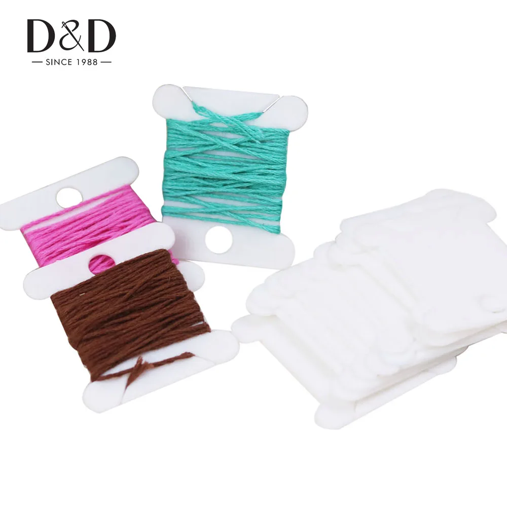 90 PK Plastic Embroidery Floss Cards BobbiN Labels for Cross Stitch Threads