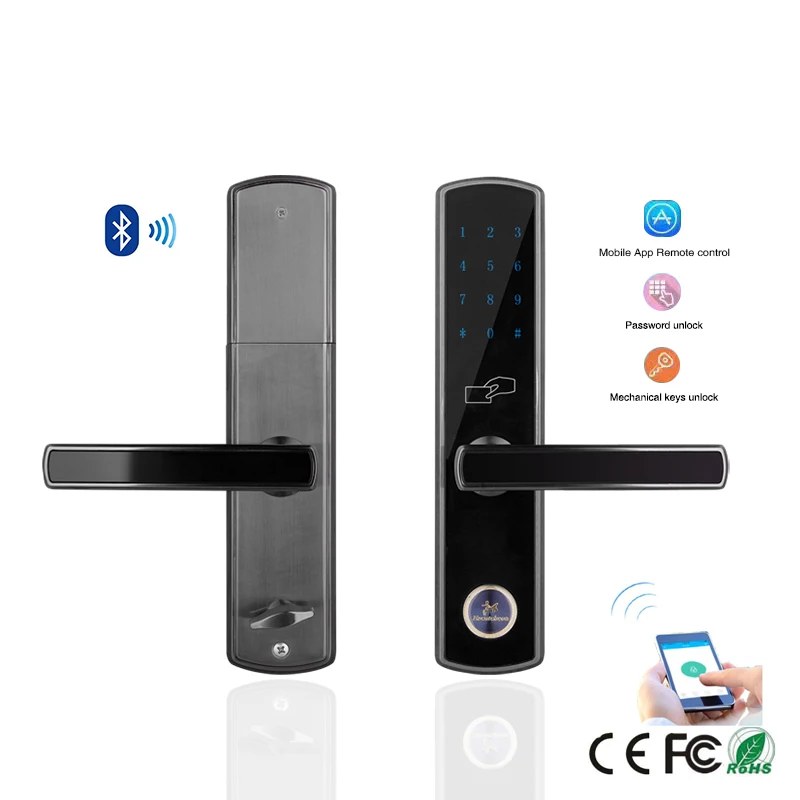  Wifi Bluetooth Smartphone lock App Digital Keyless Code Number Password Electronic Door Lock with 5