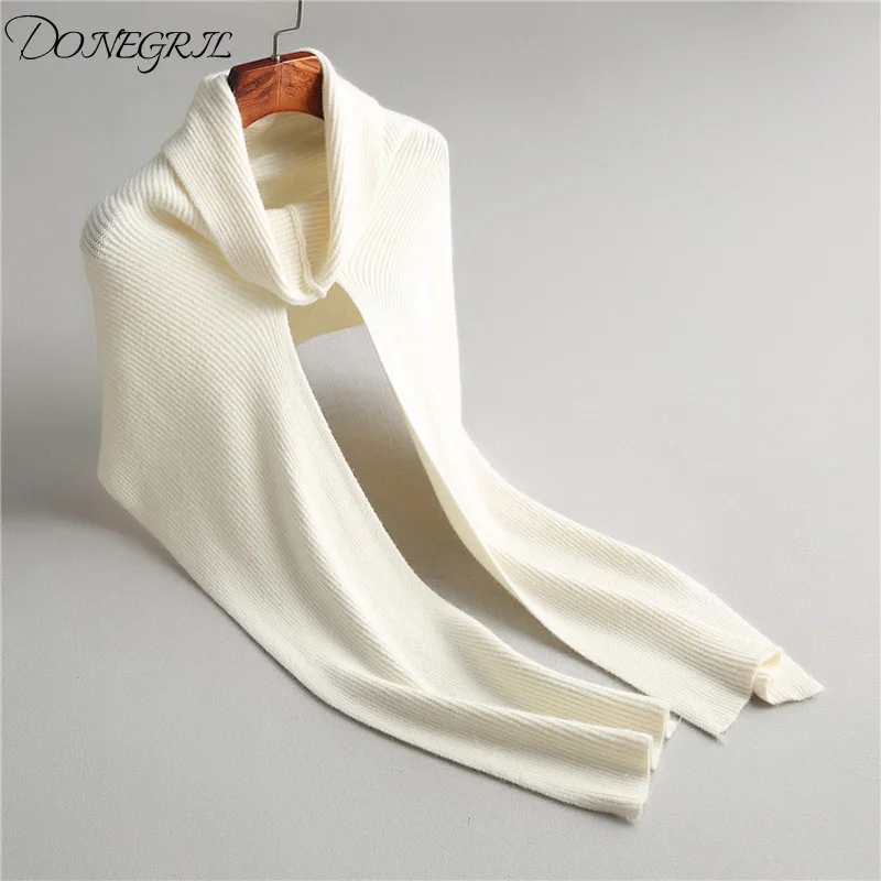 2018new Women Wool Blends Knitted Wrap Swing Fashion High Collar Poncho For Female Scraves Irregular Warm Winter Shawl Capes