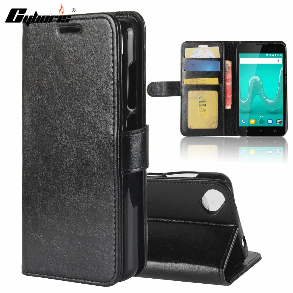 

Cyboris cases For Wiko Sunny 2 Plus Cases Funda Luxury PU Leather Wallet Cover Phone Flip case for Sunny 2 Plus 5.0" Caso Coque