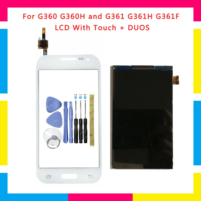 

High Quality LCD Display With Touch Screen Digitizer Sensor For Samsung Galaxy Core Prime G360 G360H G361 G361H G361F G3608+Tool