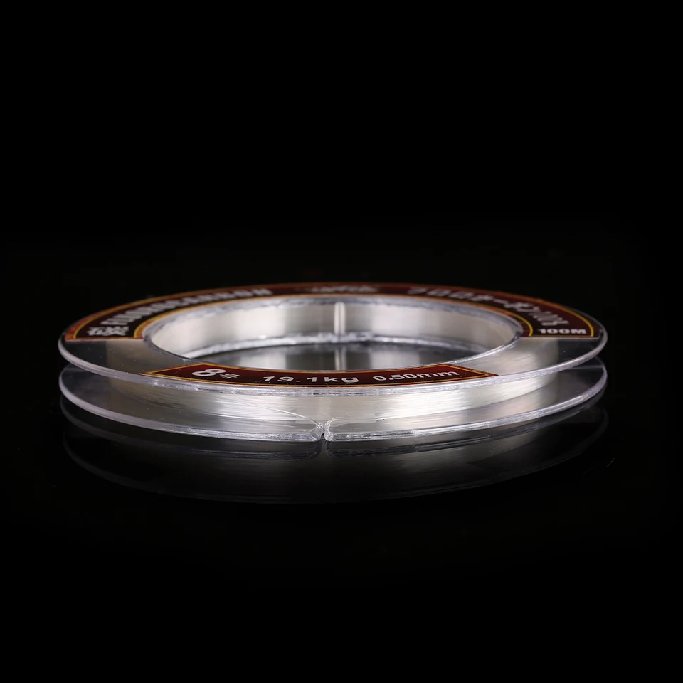 Super Strong 50m 100m 100% Fluorocarbon Fishing Line Leader line for Braid Fishing Line Saltwater Fly Fishing Line Monofilament - Image 4