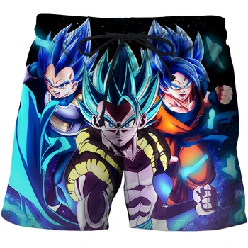 

Brand Board Shorts Men Breathable Sport Swimming Shorts Elastic Waist Beach Shorts Summer Super SaiyanGoku Swim Shorts Dropship