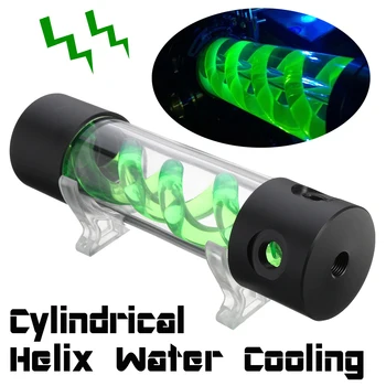 

Cylinder Reservoir Water Tank G1/4 200mm For Computer PC Liquid Cooling Cylinder T-Virus Helix Suspension Water Cooling