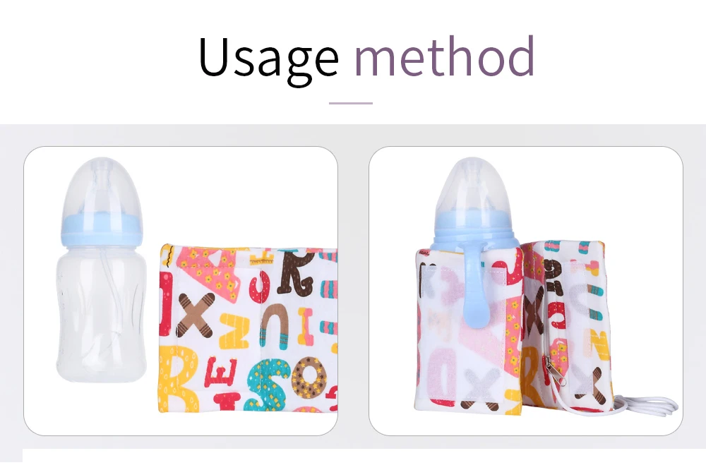 Портативный USB подогреватель воды для молока, прогулочная коляска, изолированная сумка, быстрая детская бутылочка для кормления, подогреватель для детского питания, чашка для молока