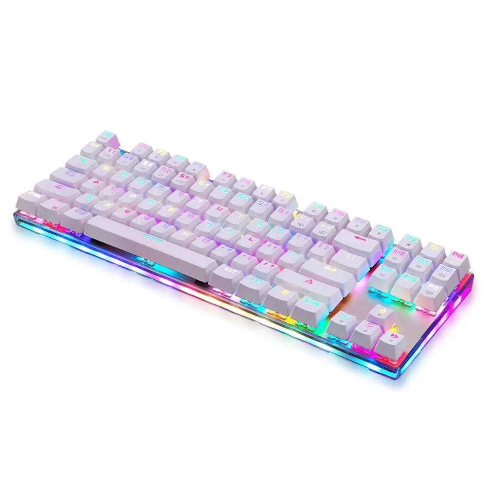 

K87S USB Wired Mechanical Keyboard Gamer Keyboard with RGB Backlight 87 Keys for PC Computer Gaming