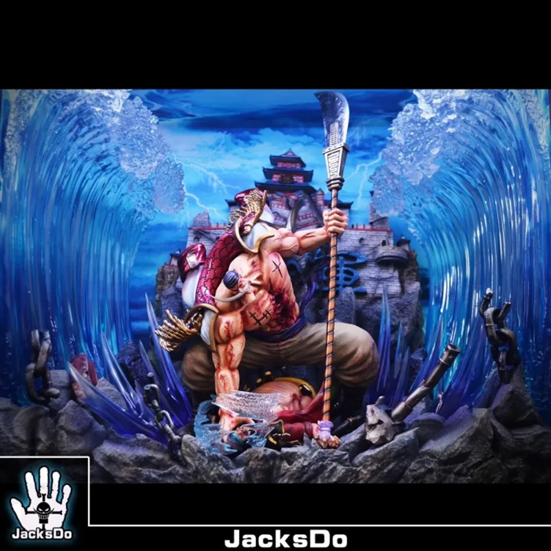 Предпродажа ONE PIECE гнев Белоуса VS черная борода статуя может осветить+ Дисплей коробке фигурку(Срок доставки: 60 дней) X1161