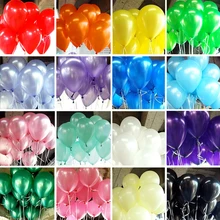 10 unids/lote globos de cumpleaños 1,5g 10 pulgadas globos de látex rojo oro rojo con oro rojo rosa azul de globo de la fiesta de bodas juguetes para niños globos de aire