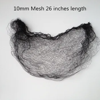 

20pcs a Pack 10mm Mesh Wig Packing Net 26 Inches Stretch Length Black Hairnet