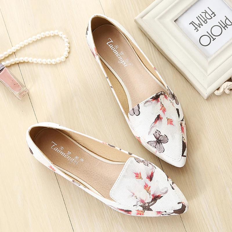 

2018 women Casual shoes Tide wild flowers soft bottom flats large size women's shoes B112