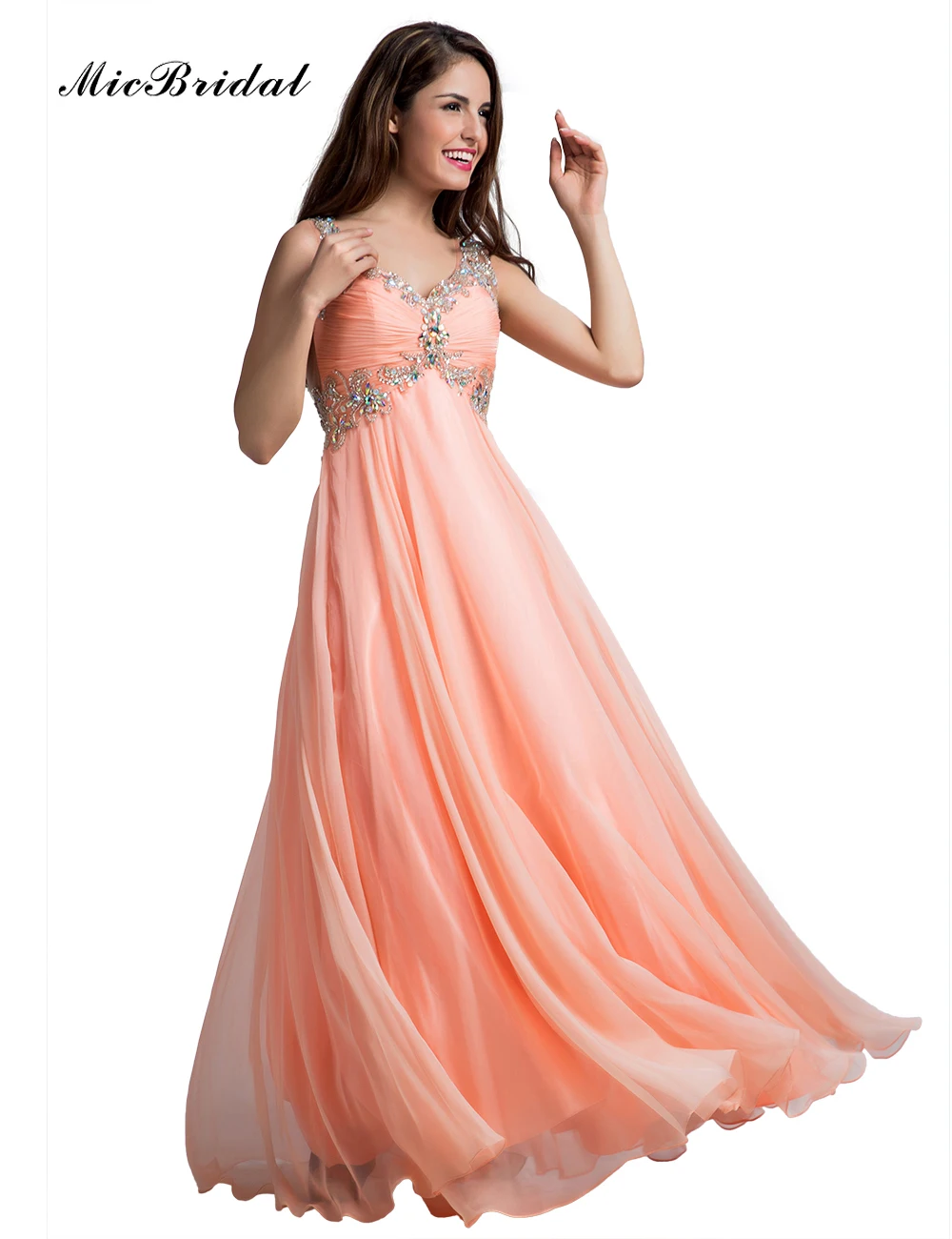 long chiffon robe