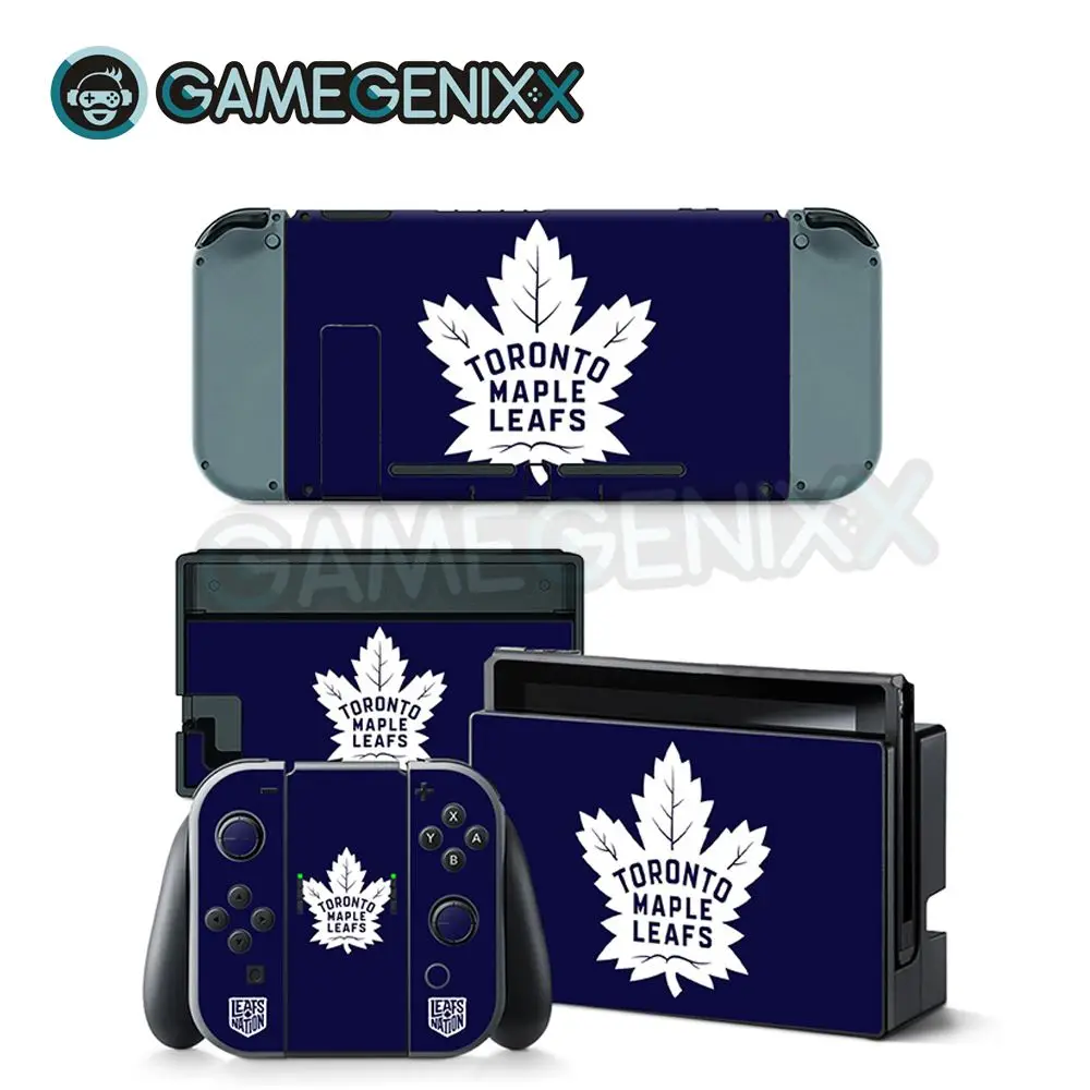 

GAMEGENIXX Skin Sticker Protective Vinyl Decal for Nintendo Switch Console Joy-Con Dock - Toronto Maple Leafs