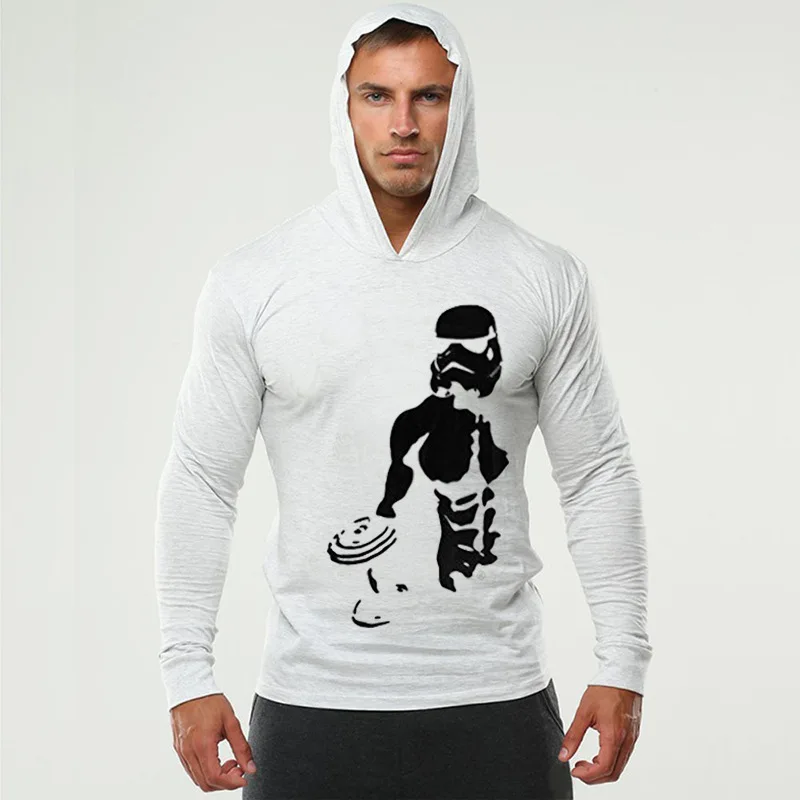 

Hiking Running T Shirt Men Sport hooded Long Quick Dry T-shirt clothing Undershirt T-shirt For Sports