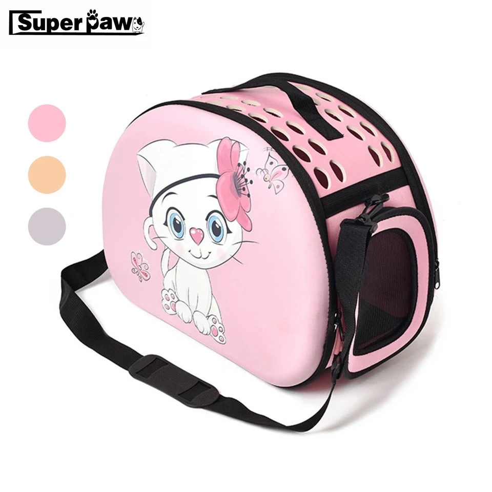 

Cartoon Cat Pet Travel Carrier Backpack For Small Dogs Foldable Bag Breathable Handbag Puppy Kitten Chihuahua Outdoor TDB03