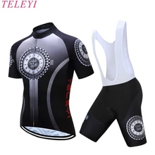 Полиэстер короткий рукав майки для велоспорта/быстросохнущая профессиональная команда летняя одежда для велоспорта TELEY Roupa Ciclismo