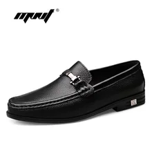 Large Size Genuine Leather Shoes Men High Quality Soft Loafers Moccasins Slip On Men Flats Comfy Driving Men Casual Shoes