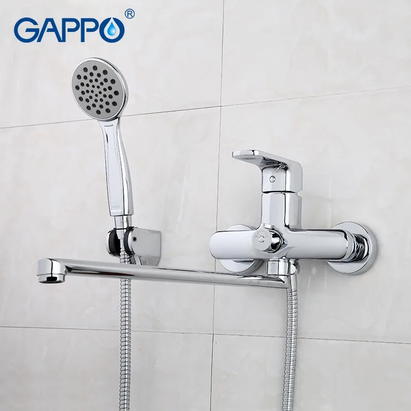 GAPPO Смесители для ванной комнаты кран краны настенное крепление латунный