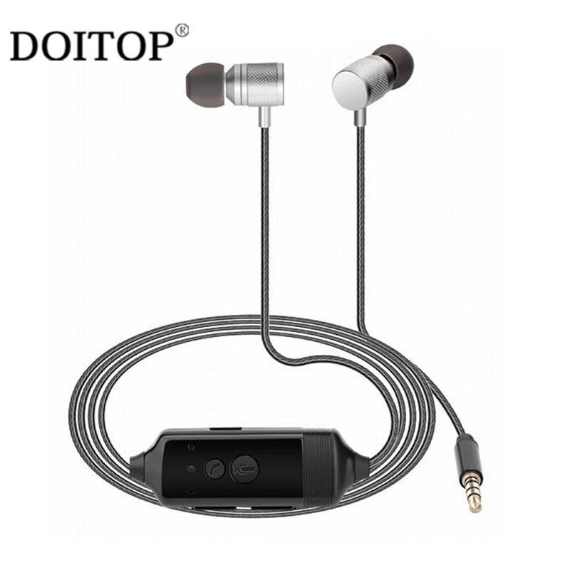 

DOITOP Recordable Stereo In-ear Earphone Mobile Phone Call Recorder For iPhone X 6 7 Android Calls Conversation Recording Record