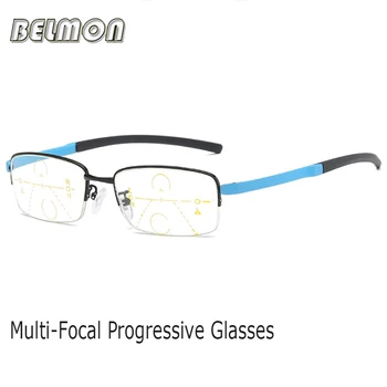 

Belmon Multi-Focal Progressive Reading Glasses Women Men Presbyopic Diopter Eyeglasses Male Eyewear +1.0+1.5+2.0+2.5+3.0 RS798