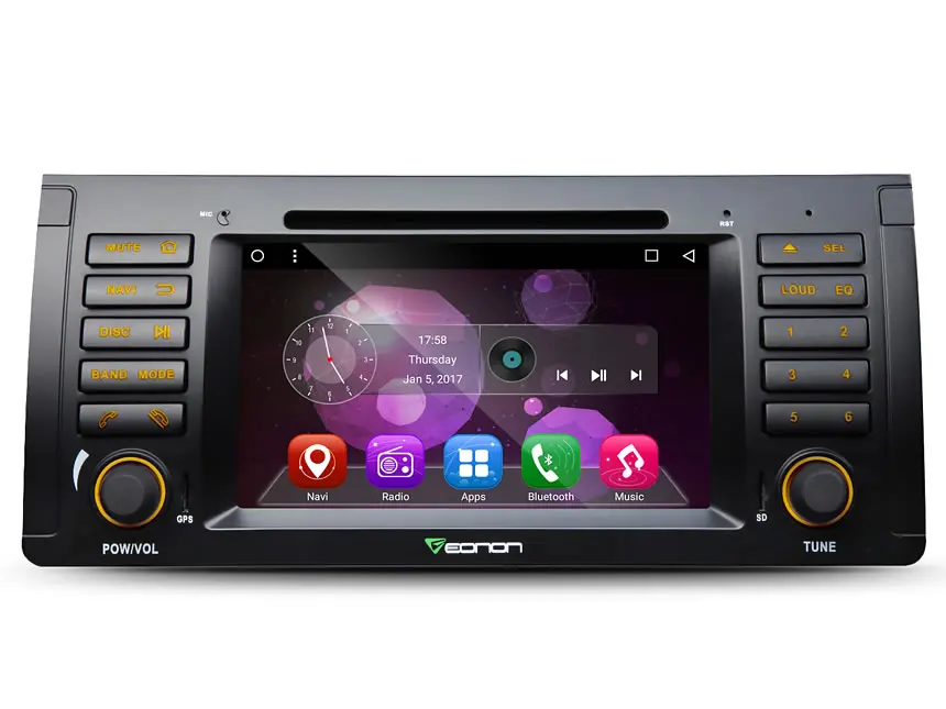 

Eonon 7" Quad Core Android 6.0 Marshmallow Car DVD Auto Radio for BMW X5 E53 2000-2007 with Video Output from All Modes Support