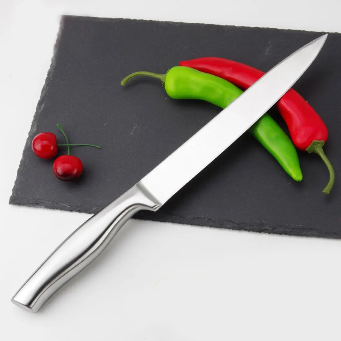 1Pc Stainless Steel Durable Sharp Knife Frozen Meat Vegetable Fruit