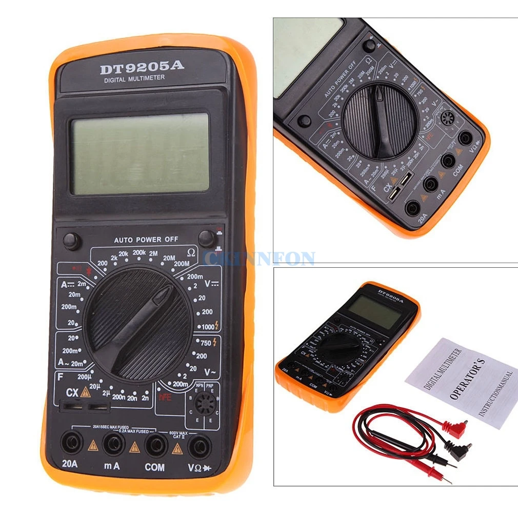 Digital Multimeter LCD AC//DC Ammeter Resistance Capacitance Tester