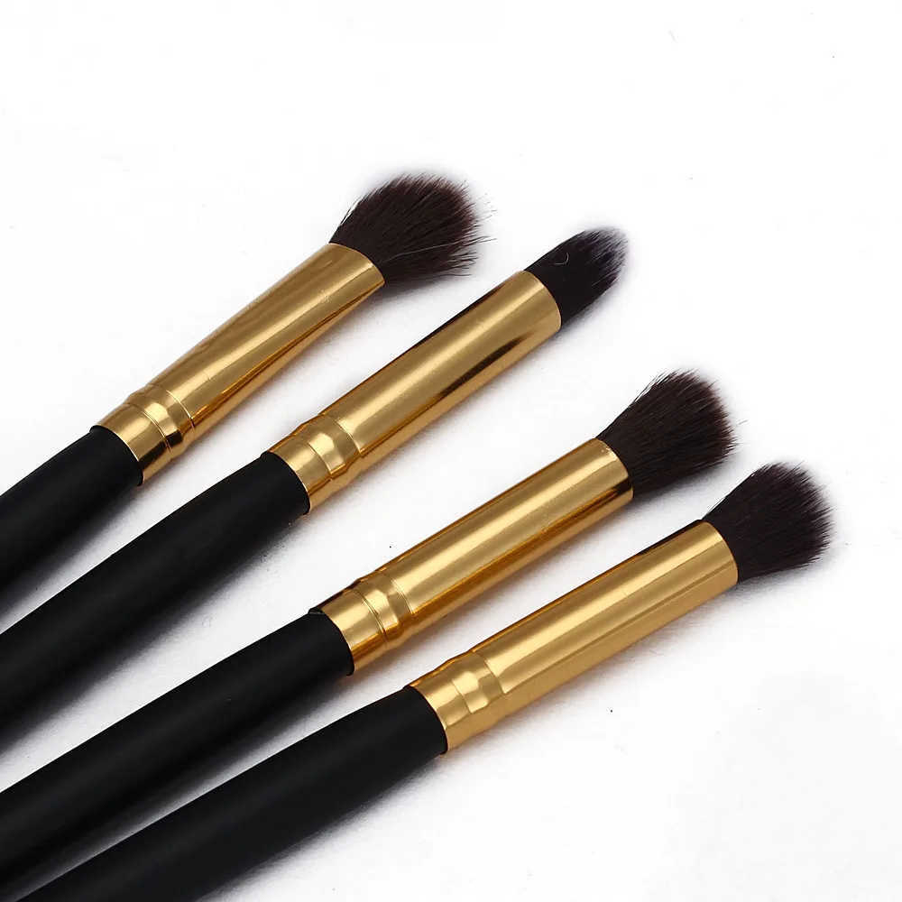 

4Pcs Makeup Cosmetic Tool Professional Eyeshadow Powder Face Foundation Eyeshadow Eyeliner Nose Blending Brush Set Tools