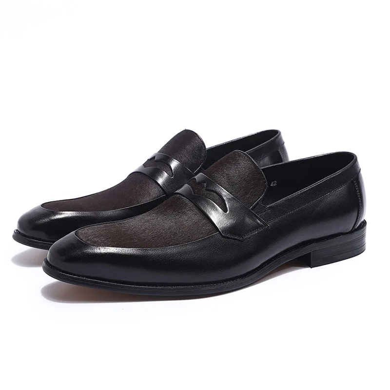 Мужские модельные туфли ручной работы из натуральной кожи; высококачественные свадебные туфли с острым носком в итальянском стиле; цвет коричневый, черный