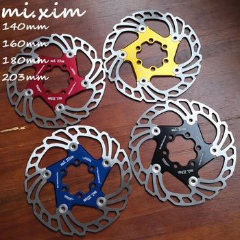 2019 New MTB 140/160/180/203mm Bicycle brake disc Road Floating Bicycle Brake Six Nail Disc for Mountain Bike Brake Rotors
