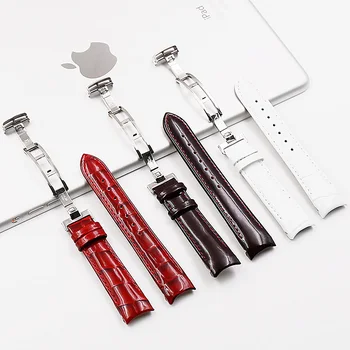 

Watch accessories for Tissot leather strap 1853 original T035 substitute T035210 T035207A ladies Tissot library chart strap