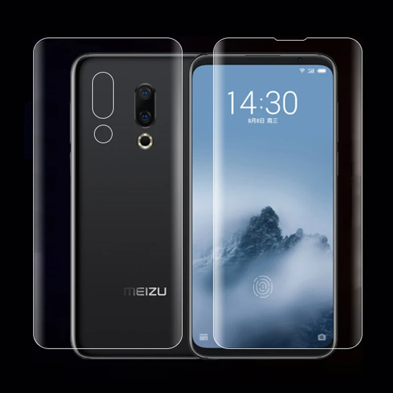 

Ultra-thin Front Back Clear Full Cover Soft Hydrogel Film For Meizu 16th 16X Plus X8 Pro 7 Plus Note8 Screen Protector Soft Film