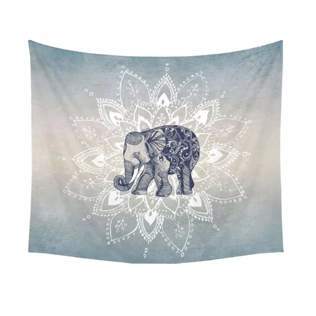 elephant 21 стиль гобелен квадратный гобелен настенный гобелен для комнаты пляжное одеяло многоцветное украшение для дома tapiz pared tela украшение - Цвет: elephant