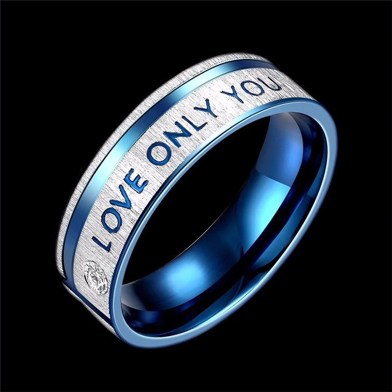 316L paslanmaz çelik basit daire "ben sadece seni seviyorum" çift yüzük  kadınlar için alyans erkek yüzük|wedding rings for women|wedding ringsrings  for women - AliExpress