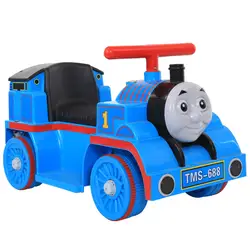 Маленький поезд кататься на игрушке автомобиль для детей электрический локомотив ребенка горка автомобиль-ходунки с музыкой дети четыре