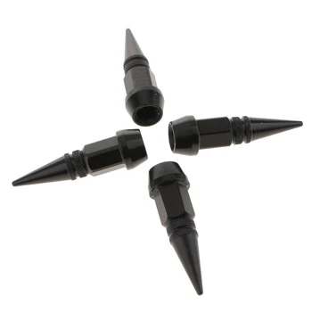 

4 Pieces High Quality Aluminum Alloy Spike Wheel Tire Valve Stem Auto Car Truck Air Caps Covers 45mm