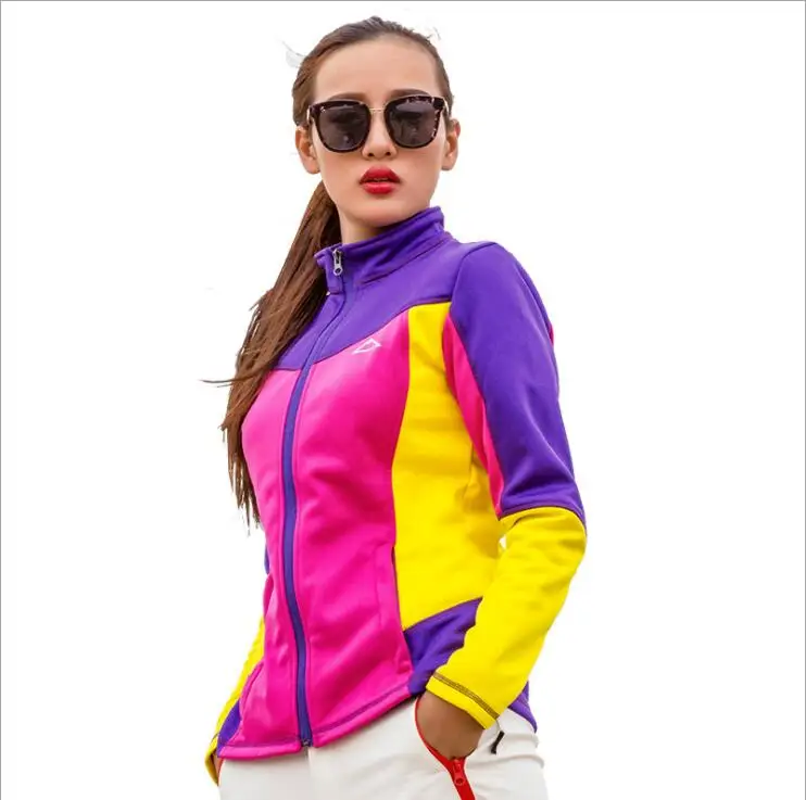 Женская флисовая куртка, весеннее пальто, ветрозащитная, для кемпинга, верховой езды, для альпинизма, утолщенная, для бега, спортивная одежда, для улицы, женская одежда - Цвет: Pink