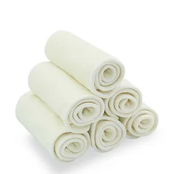 HappyFlute inserções de forros para fraldas, de pano, 10 unidades, lavável respirável, de pano do bebê fralda