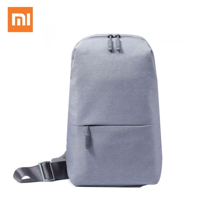 Light grey Рюкзак Xiaomi, сумка для отдыха в городе, нагрудная сумка для мужчин и женщин, наплечный рюкзак унисекс для игры, сумка для путешествий - Цвет: Light grey