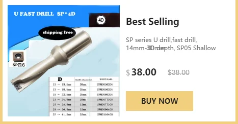 3D SP series U drill, быстрая дрель, 14-30 мм Глубина, индексируемый бит, сверление, для каждого бренда SP series blade, машинное оборудование, токарные станки, CNC