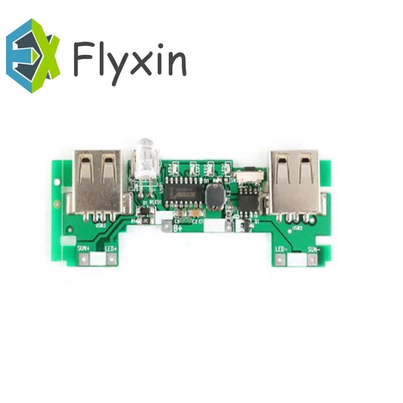 

1PCS USB 5V 2A Mobile Power Bank Charger Module Lithium Li-ion 18650 Battery Charging Board LED Indicator New Version Dual usb
