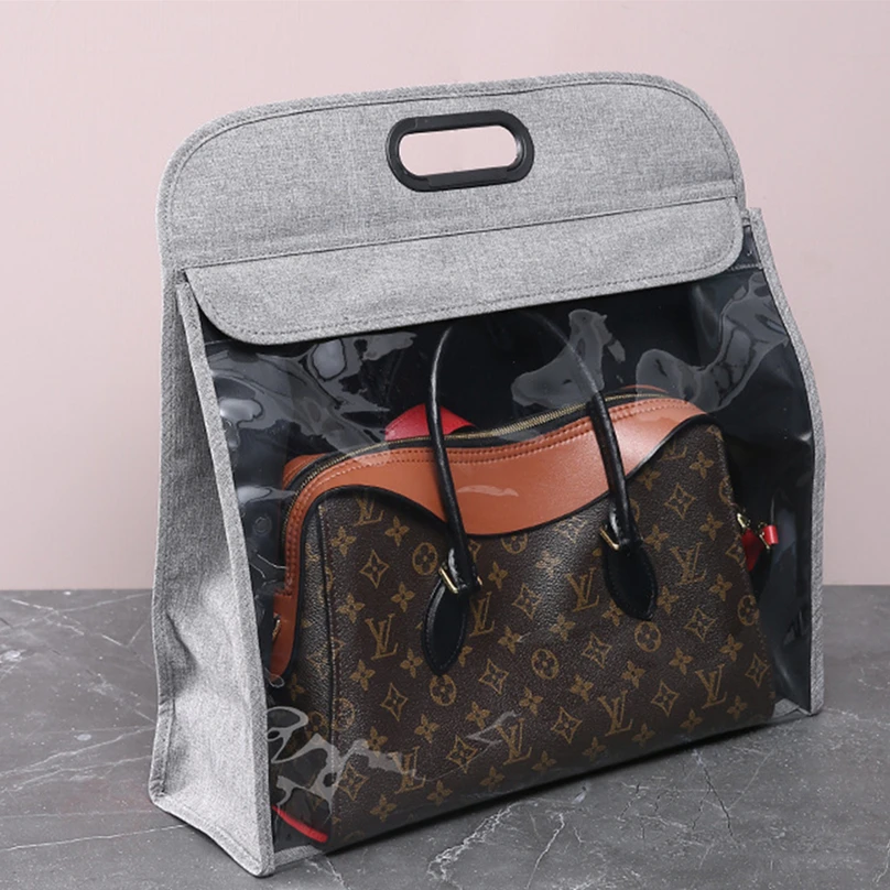 

Chueyz Transparent Sundries Clothing Storage bag Sealed Anti-dust Bag Case Women Fashion Handbag Wardrobe Closet Hanging Bags