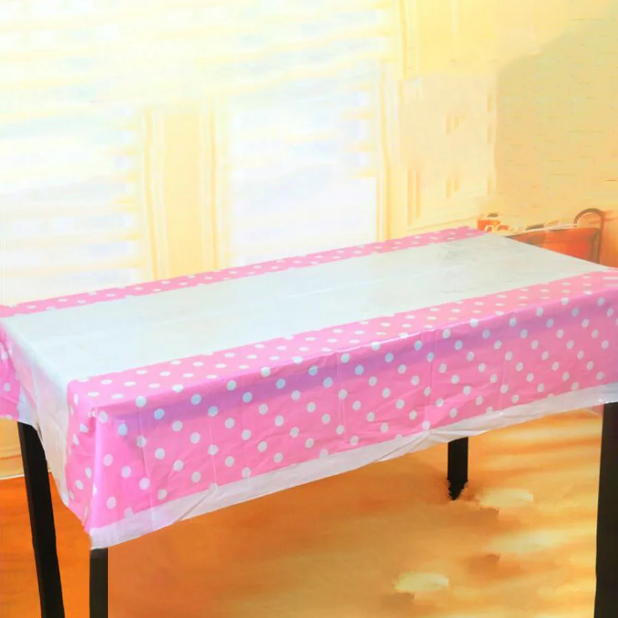 Cheap Polka Dot Plastic Table Cloth Kids Birthday Party Decoration Baby Shower Decoration Supplies Disposable Tablecloth W Cheap Polka Dot Plastic Table Cloth Kids Birthday Party Decoration Baby Shower Decoration Supplies Disposable Tablecloth W