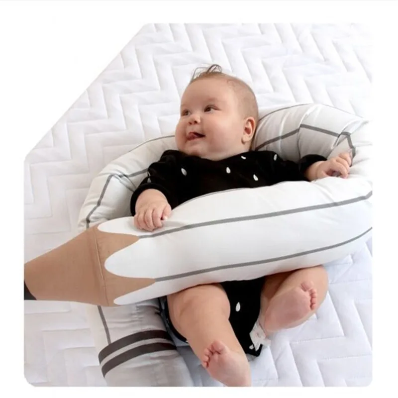 Подушка для сна для беременных с хлопковой наволочкой для женского тела u-образная защита кроватки постельные принадлежности украшение детской комнаты - Цвет: Белый
