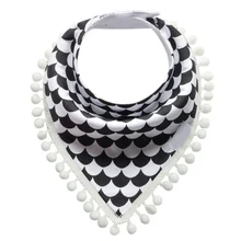 Детские аксессуары для мальчиков и девочек, 10 стилей, мягкий шарф с треугольниками для малышей, слюнявчик, 1 шт