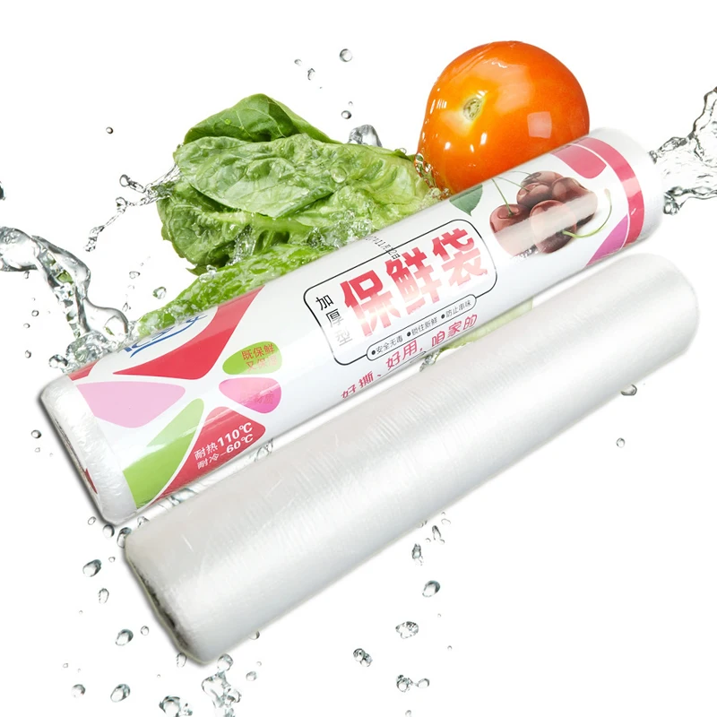 1 Roll 100 Pcs Fresh keeping Bags Easy Tear Nontoxic Thickened Food